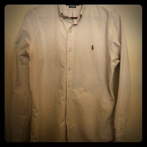 Ralph Lauren 100% cotton white button up.